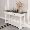 Hyleory Exquisite Decorative Console Table with Storage Drawers,High-quality Solid Wood,Sleek and Functional Table for Living Room - 3 of 4