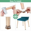Unique Bargains Silicone Cups Felt Furniture Pads for Hardwood Floors 24 Pcs - 4 of 4