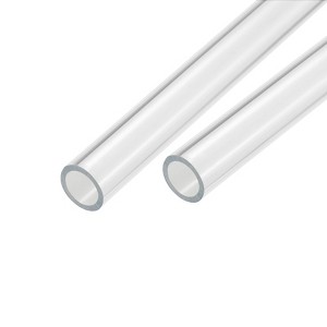 Unique Bargains Lamp Lantern Water Cooling System Acrylic Round Pipes Clear 2 Pcs 14" - 1 of 4