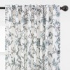 Chanasya 2pk Toile Print Faux Linen Semi Sheer Window Curtain Panels - Set of 2 - 4 of 4