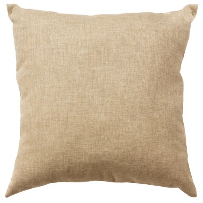HomeRoots 22" Beige Throw Pillow