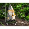 Nat & Jules Married Gnome Couple Colorful Finish 12 inch Resin Garden Statue - 2 of 4