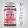 Piping Rock Vitamin D3 and B12 Gummies | 60 Count | Strawberry Flavor - 3 of 4