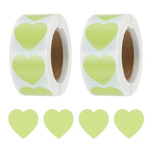 Unique Bargains Self-Adhesive Heart Decorations Sticker for Envelope Wedding 1000 Pcs - 1 of 4
