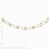 Black Bow Jewelry 14k Yellow Gold Diamond-Cut Beaded Half Double Strand 17 Inch Necklace - 3 of 4