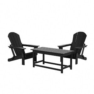 WestinTrends  3-Piece Outdoor Paio Adirondack Conversation Set - 1 of 4