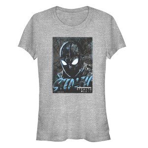 Juniors Womens Marvel Spider-Man: Far From Home Artsy Stealth T-Shirt - 1 of 3