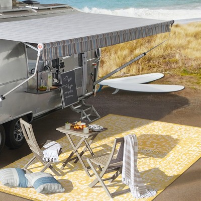 Malta Bohemian Medallion Gray 5x8 Indoor/Outdoor Area Rug