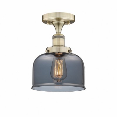 Bell - 1 Light Semi-Flush Mount In Industrial Style-8.25 Inches Tall and 6.5 Inches Wide