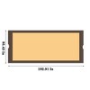 Sevobal Patio Umbrellas Universal Canopy Cover Replacement For Curved Outdoor Pergola Structure, Suitable For Courtyards, Khaki, 192.91"*85.43"*2" - 3 of 4