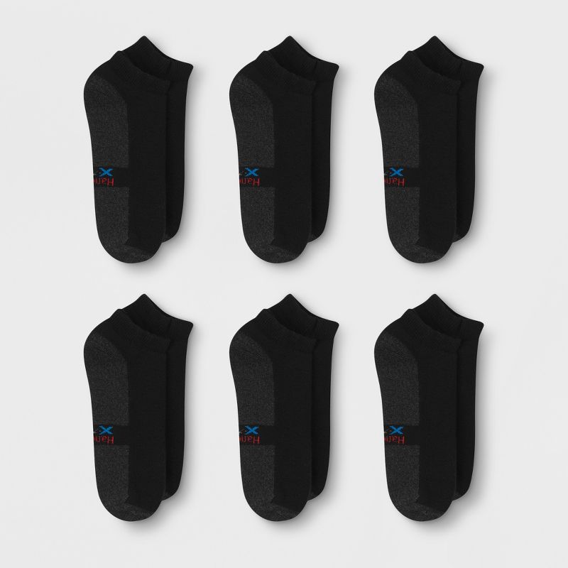 Hanes Premium Men's X-Temp Ultra Cushion Low Cut Socks 6pk, 3 of 6
