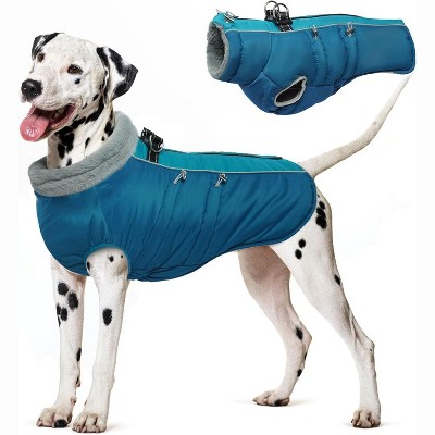 Warm Dog Coat Dog Winter Coat with Thick Fleece,Zippered Dogs Cold Weather Coats,Water-Repellent Windproof Doggy Snow Jacket