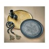 TAG Andhra Embossed Round Decorative Trays Set of 2 - 2 of 2