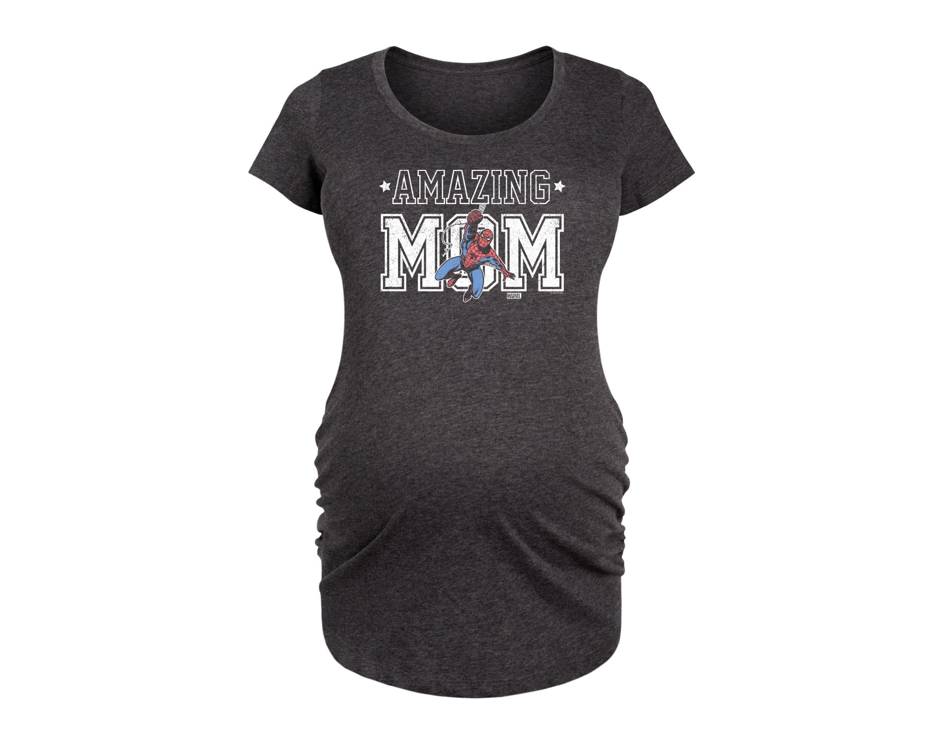 Women's Marvel Amazing Mom Spider-man  - Heather Charcoal - Small