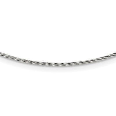 Chisel Stainless Steel Polished and Textured 16" Necklace