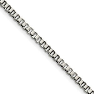 Black Bow Jewelry 3.2mm Stainless Steel Box Chain Necklace - 1 of 4