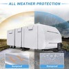 Unique Bargains 210D Oxford Waterproof Windproof Travel RV Trailer Cover With Storage Bag - 2 of 4