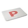 Deny Designs April Lane Art Block Monogram Memory Foam Bath Mat - 2 of 4