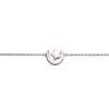 Guili Sterling Silver 18K Rose Gold Plated Lucky Star & Crescent Moon Charm Anklet, an Elegant & Adjustable Jewelry Piece for Any Occasion - 2 of 2