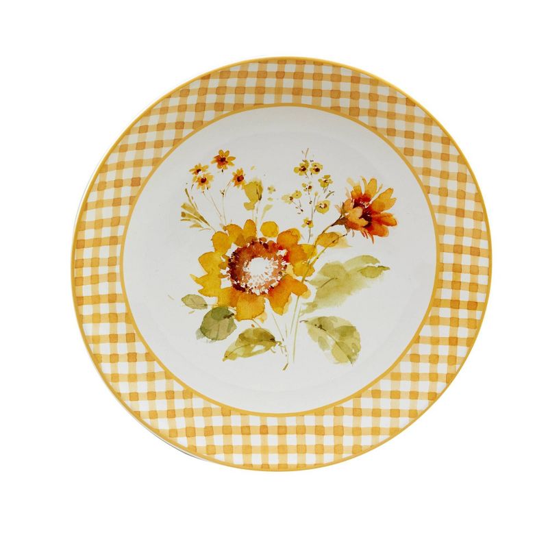 Set of 4 Sunflowers Forever Dinner Plates - Certified International, 6 of 8