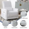 Power Recliner Chair,Nursery Room Recliner,Automatic Recliner Chair,Breastfeeding Chair,Swivel Recliner Armchair With USB And Type-C Ports-Cuddlewood - image 3 of 4