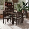 VYNXARIA Wooden Dining Table Set,Mid Century Modern Square Wooden Kitchen Table and Upholstered Dining Chairs for Dining Room, Kitchen - 2 of 4