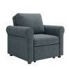 NicBex 3-in-1 Sleeper Chair Bed with Adjust Backrest Linen Lounger Chair Modern Sofa Bed Chair for Adults - 2 of 4