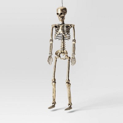 36" Posable Skeleton Halloween Decorative Prop Champagne - Hyde and EEK! Boutique™