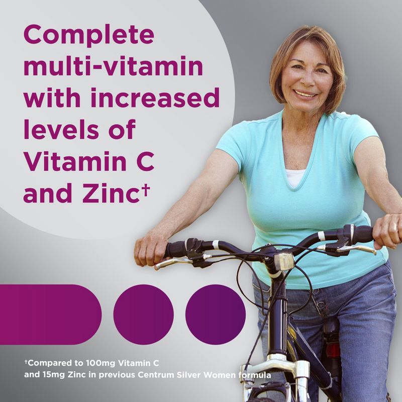 Centrum Silver Women 50+ Multivitamin / Multimineral Dietary Supplement Tablets, 5 of 12