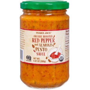 Organic Roasted Red Pepper & Almond Pesto – Rich & Savory Spread, 9.87 oz - 1 of 4