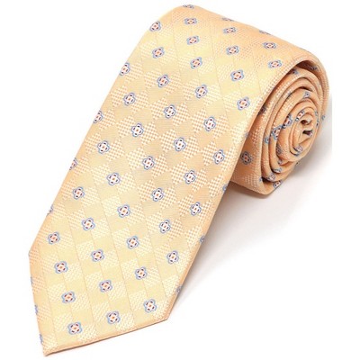 Men's Geometric Design Micro Fiber Poly Woven Regular Neck Tie : Target