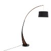 Noah Mid-Century Modern Floor Lamp with Walnut Wood Frame and Marble Base by LumiSource - 3 of 4