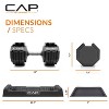 CAP Barbell 55lb Single Adjustable Dumbbell with Full Rotation Chrome Handle - 4 of 4