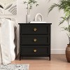 Hommoo 3 Fabric Drawers Nightstand With Metal Frame Set Of 2 - 2 of 4
