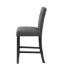 NicBex Set of 2 Bar Stools for Kitchen Island,Modern Counter Bar Stools with Wooden Legs,Bar Chairs for Dining Rooms,Kitchens Islands,Gray - 4 of 4