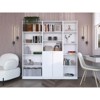 NicBex 71" H 3 Piece Bookcase Set Storage Cabinet Bookshelf with 14 Shelves for Living Room and Bedroom - 4 of 4