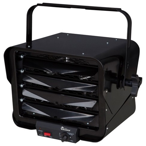 Dr. Heater Dr-966b 240v 3000 Watt 15,355 Btu Garage Workshop Industrial  Infrared Commercial Space Heater, 8 Inch Fan, Up To 600 Sq Ft, Black :  Target