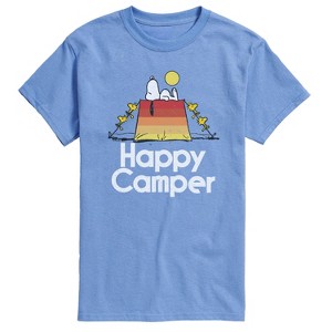 Men's - Peanuts - Happy Camper Short Sleeve Graphic T-Shirt - 1 of 4