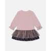 Deux par Deux Girl Bi-Material Dress Dusty Pink - 3 of 4