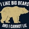 Adult Design By Humans I Like Big Bears And I Cannot Lie Bear Silhouette By Wholesome T-Shirt - 2 of 2