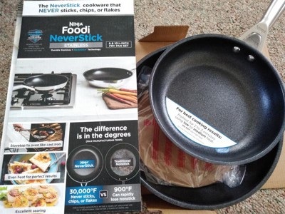 Ninja Foodi NeverStick Stainless Steel Oven Safe 10.25 and 12 Fry Pan Set,  1 Piece - Harris Teeter