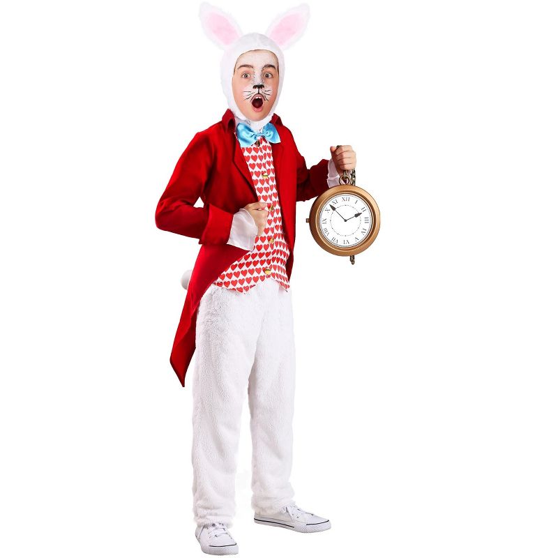 HalloweenCostumes.com Kids Dignified White Rabbit Costume, 3 of 4