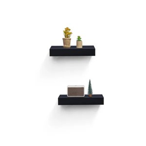 Floating Shelves Wall Mounted Wood Shelves for Bathroom, Bedroom, Living Room, Hanging Shelf for Books/Storage/Decor w/ Invisible Brackets - 1 of 4