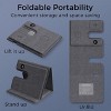 Sungale Wireless 18W Charger Portable & Foldable Leather Wrapped 3-in-1 for Smart Phone, Earbuds & Smart Watch - 4 of 4