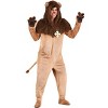 HalloweenCostumes.com Plus Size Wizard of Oz Cowardly Lion Costume for Adults, Cozy Lion Jumpsuit for Halloween Couples Costumes - 4 of 4