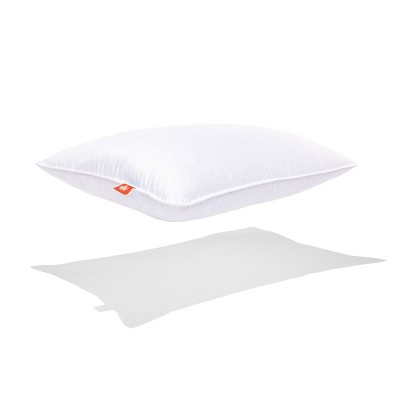 Eco-Luxe White Down Medium Support Standard Bed Pillow
