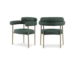 Meridian Furniture,Blake Boucle Fabric Dining Chair, Set of 2 - 1 of 4