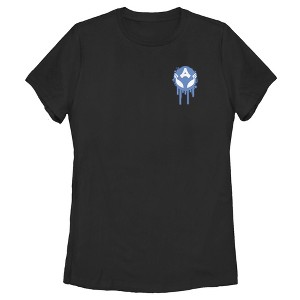 Women's Marvel Captain America Venom Infected Badge T-Shirt - 1 of 3