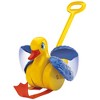 Quercetti Quack & Flap Yellow Duck Push Toy, Sounds & Flaps Wings, Toddler 1+ - 2 of 4