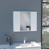 GlasFlength Decorative Wall Mirrors Bathroom Decor Cabinet Accent Mirror Vanity Medicine Cabinet Mirrors for Bathroom Wall, White, 23.6"*5.4"*19.5" - 2 of 4